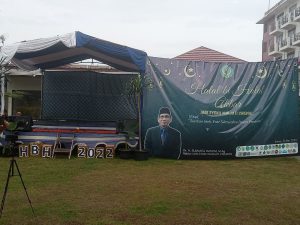 DOSEN DAN MAHASISWA TADRIS BAHASA INGGRIS IAIN SYEKH NURJATI CIREBON MENGIKUTI ACARA HALAL BI HALAL AKBAR 1443 H